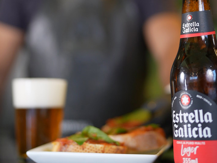 Estrella Galicia Bruschetta