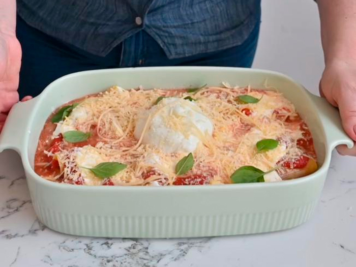 Macarrão no forno