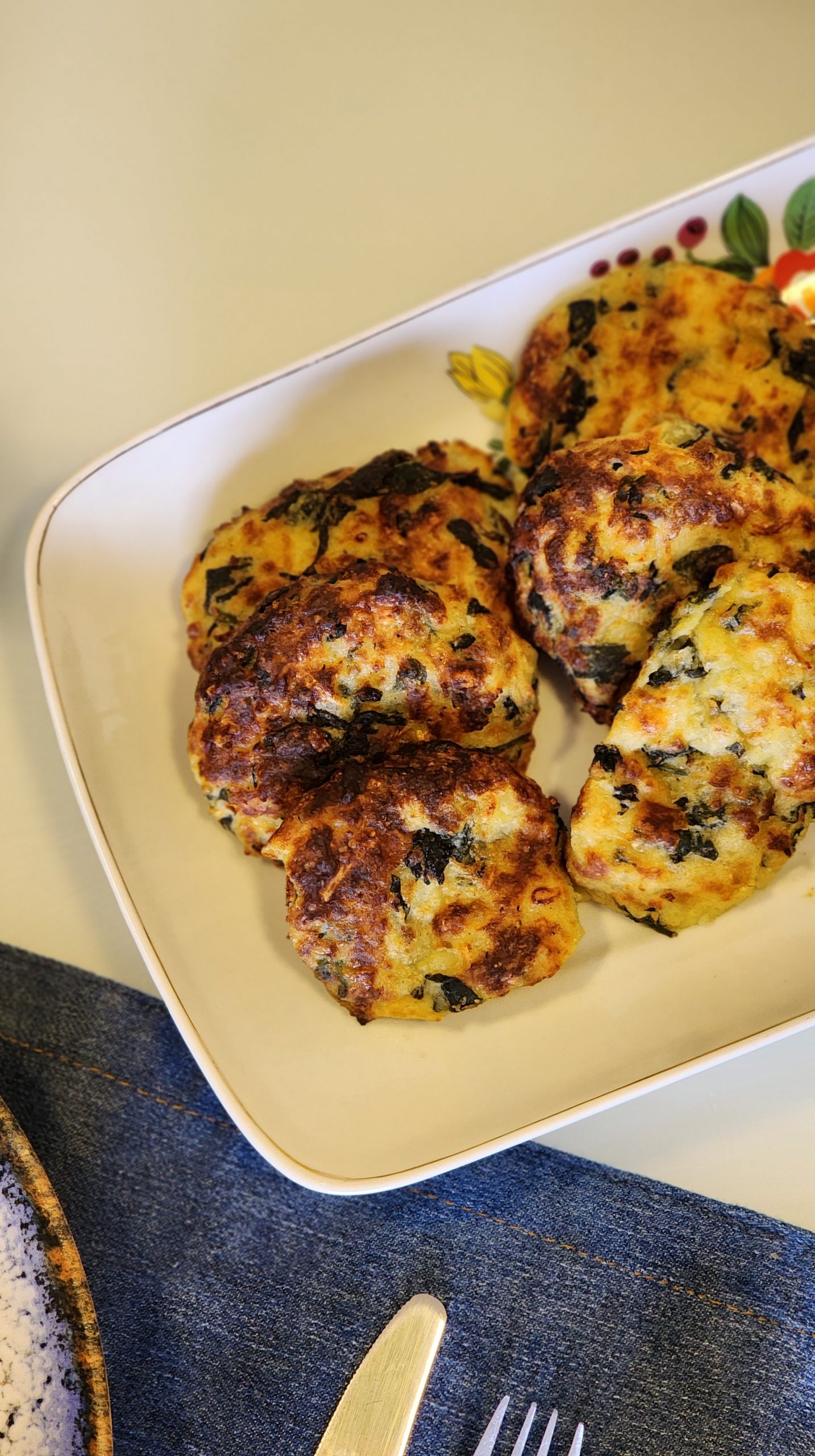 Bolinho de Espinafre na AirFryer