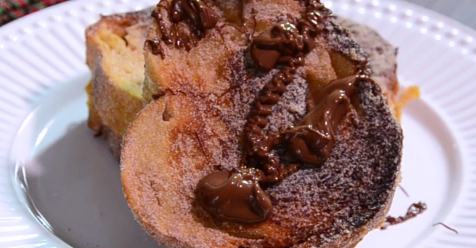 rabanada com nutella