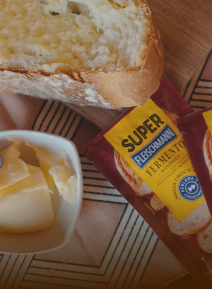 Pão Caseiro com o Super Fermento Fleischmann e chá Twinings