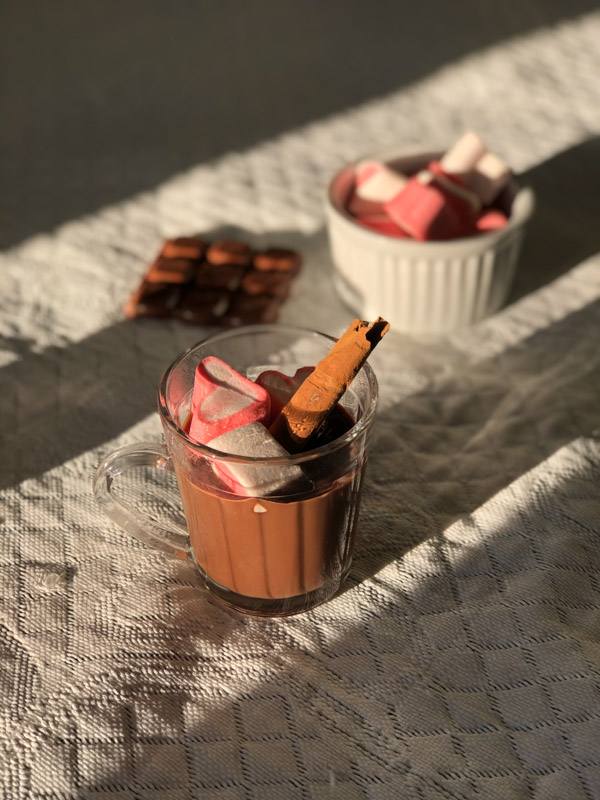 Chocolate quente cremoso