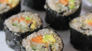 Sushi Vegano de Quinoa dos Irmãos na Cozinha