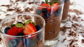 Mousse de Chocolate Vegano da Tássia Healthy Bakery