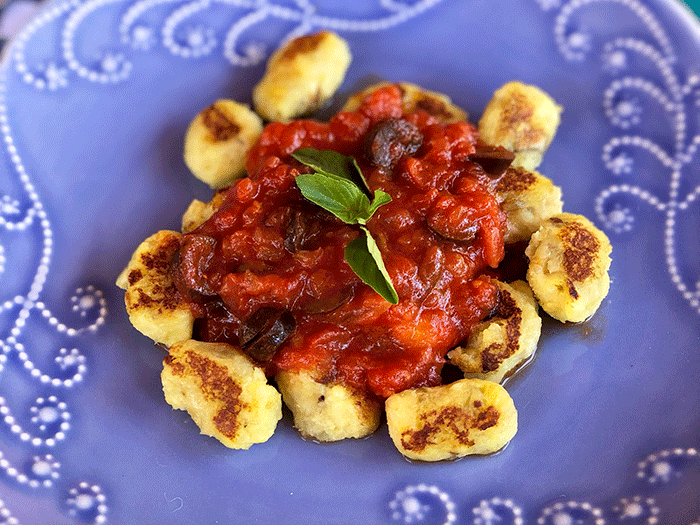 Nhoque de Batata Doce com Molho Rústico da Chef Ana Bia