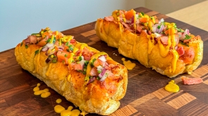 HOT DOG NO PÃO DE ALHO