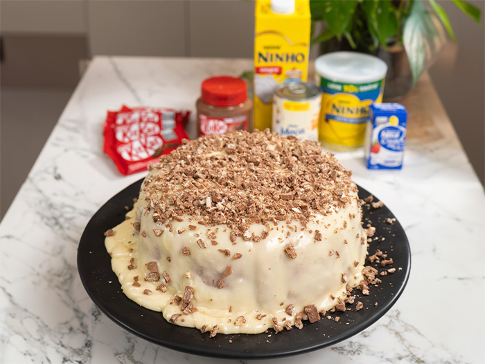 bolo de kit kat