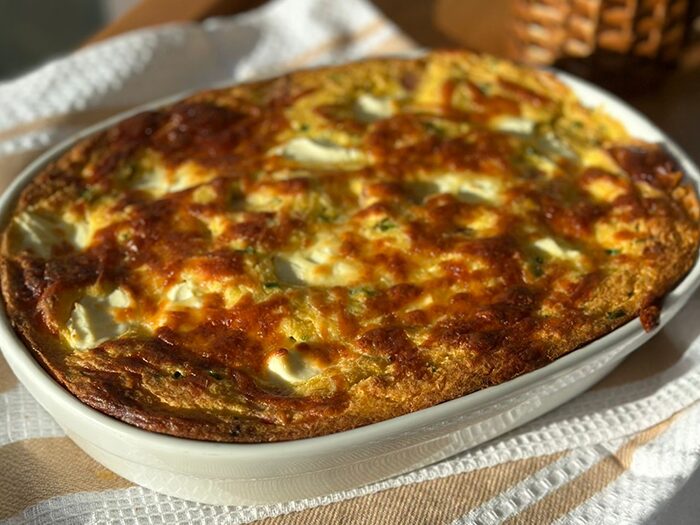 Bolo Pamonha Salgado com Linguiça e Queijo