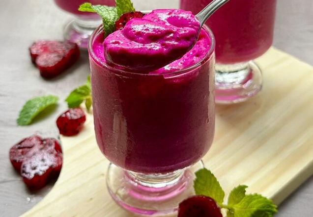 Mousse Proteica de Pitaya