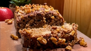 Bolo de Maçã, Banana e Nozes