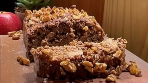 Bolo de Maçã, Banana e Nozes