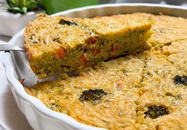 Torta de Brócolis Prática