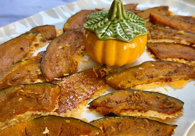 Abóbora em Crosta de Parmesão