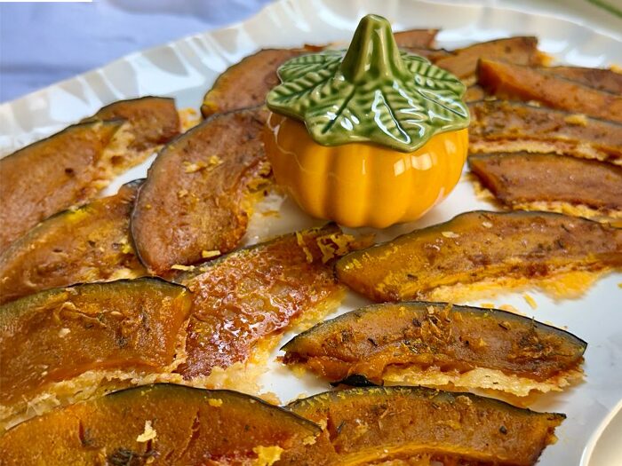 Abóbora em Crosta de Parmesão