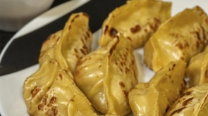 Guioza com Massinha de Pastel