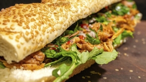 Sanduíche de Pernil