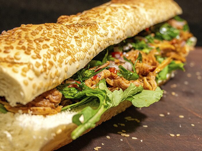 Sanduíche de Pernil