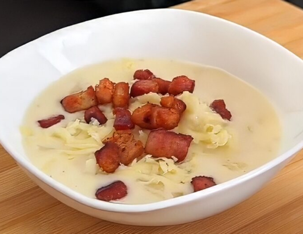 Sopa de Batata com Bacon