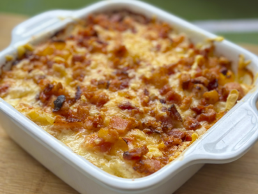 Gratin de Mandioquinha com Bacon