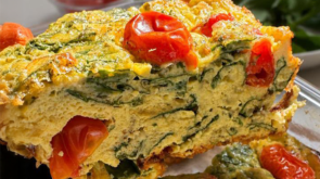 Omelete Funcional de Forno com Espinafre