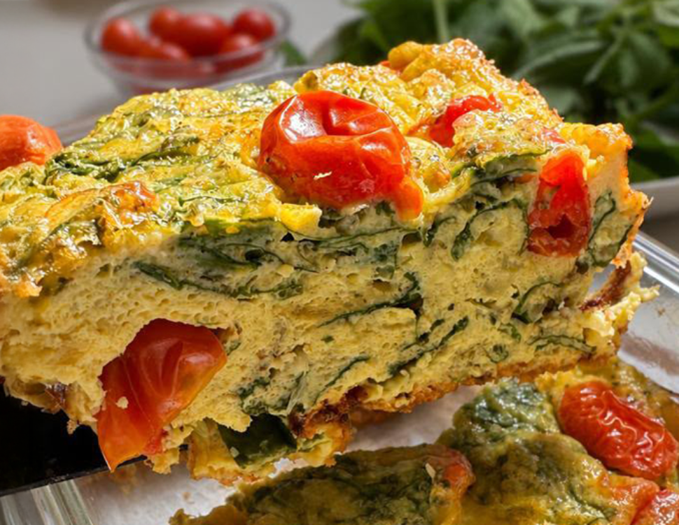 Omelete Funcional de Forno com Espinafre